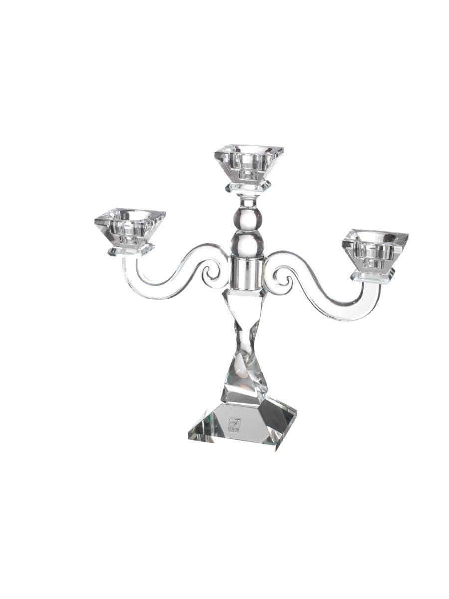 Candelabro 3 fiamme cristallo