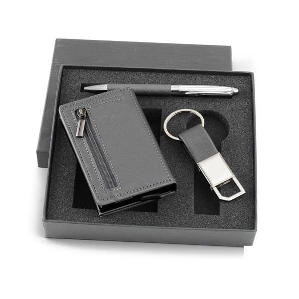 Set portachiavi portacarte e penna - immagine 2