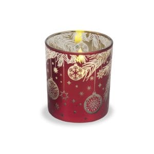 Candela natalizia vetro