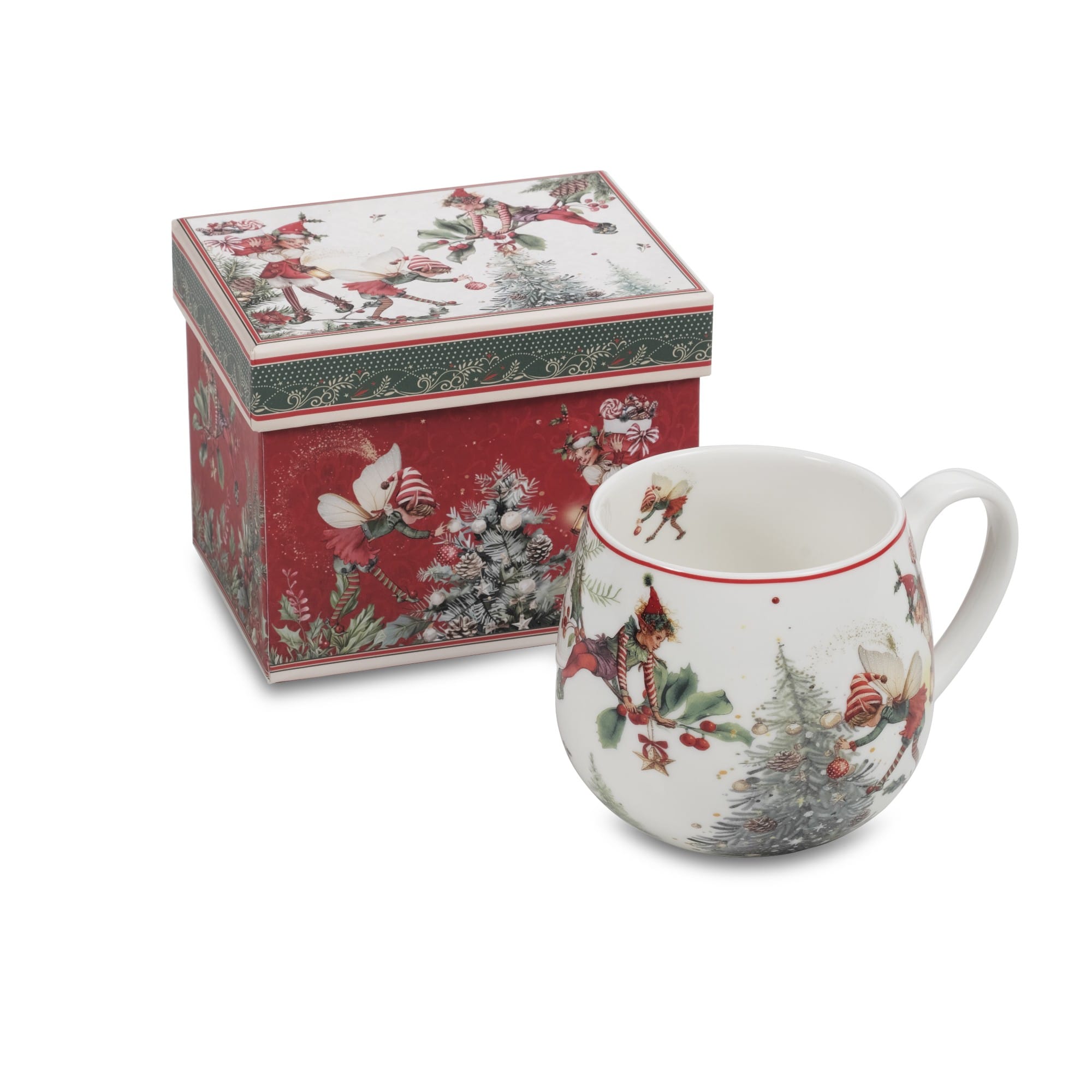 Tazza albero e folletti